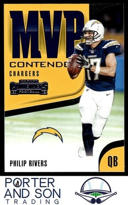 Philip Rivers MVP Contenders 2018 Panini Contenders #MVP-8 Chargers Football
