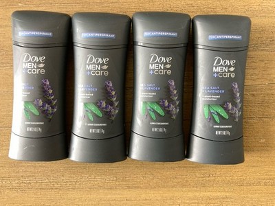 4 PACK Dove Men+Care Antiperspirant Deodorant Stick Sea Salt Lavender 2.6 Oz NEW