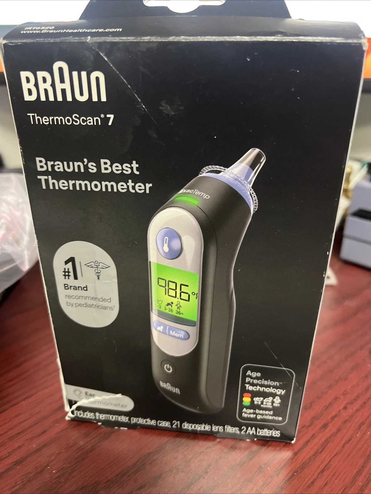 Braun Thermoscan 7 Ear Thermometer Precise Reliable In-Ear Technology
Opens in a new window or tab