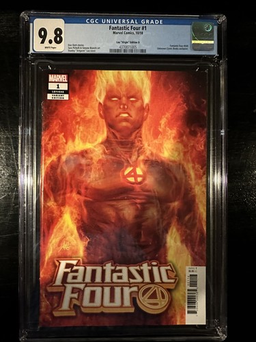 Fantastic Four #1 CGC 9.8 (Marvel 2018)  Stanley "Artgerm" Lau variant.  Rare!