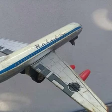 vintage airplane friction JUMBO 747 .BIG 17 INCHES PASSENGERS TIN LITHO WORKING
