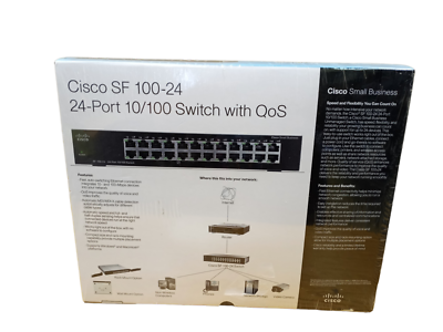 PC周辺機器 Cisco SG100-24-NA Small Business SG 100-24 - switch - 24 ports - unmanaged Cisco SG 100-24 24-Port Unmanaged Rack Mount Switch SR2024T-NA