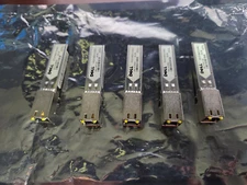 Lot of 5 Dell 08T47V 8T47V 1000BASE-T RJ45 SFP SFP-1G-T Transceivers