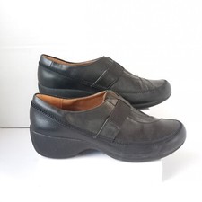 NaturalizerJeselle Slip-On Black Leather Loafers Women US 9W B 