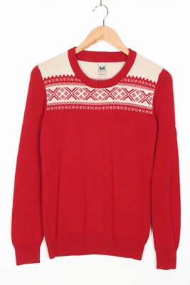 DALE OF NORWAY Crew Neck Nordic Wool Fair Isle Jumper Sweater