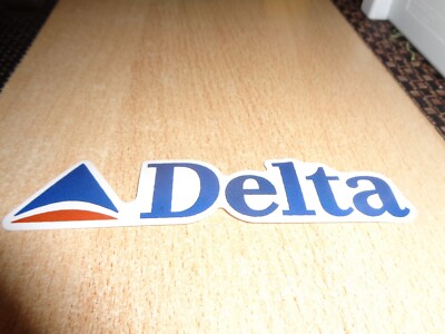 Delta Airlines Aufkleber (Neu) Dunkelbrauner Streifen!