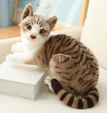 Tabby Cat 10 Inch Stuffed Animal Plush Toys Toddler Doll Kids Gifts
