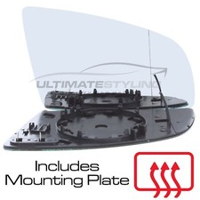Wing Mirror Glass Audi A4 B7 8E 2004-2008 Heated Aspherical Drivers Side Right