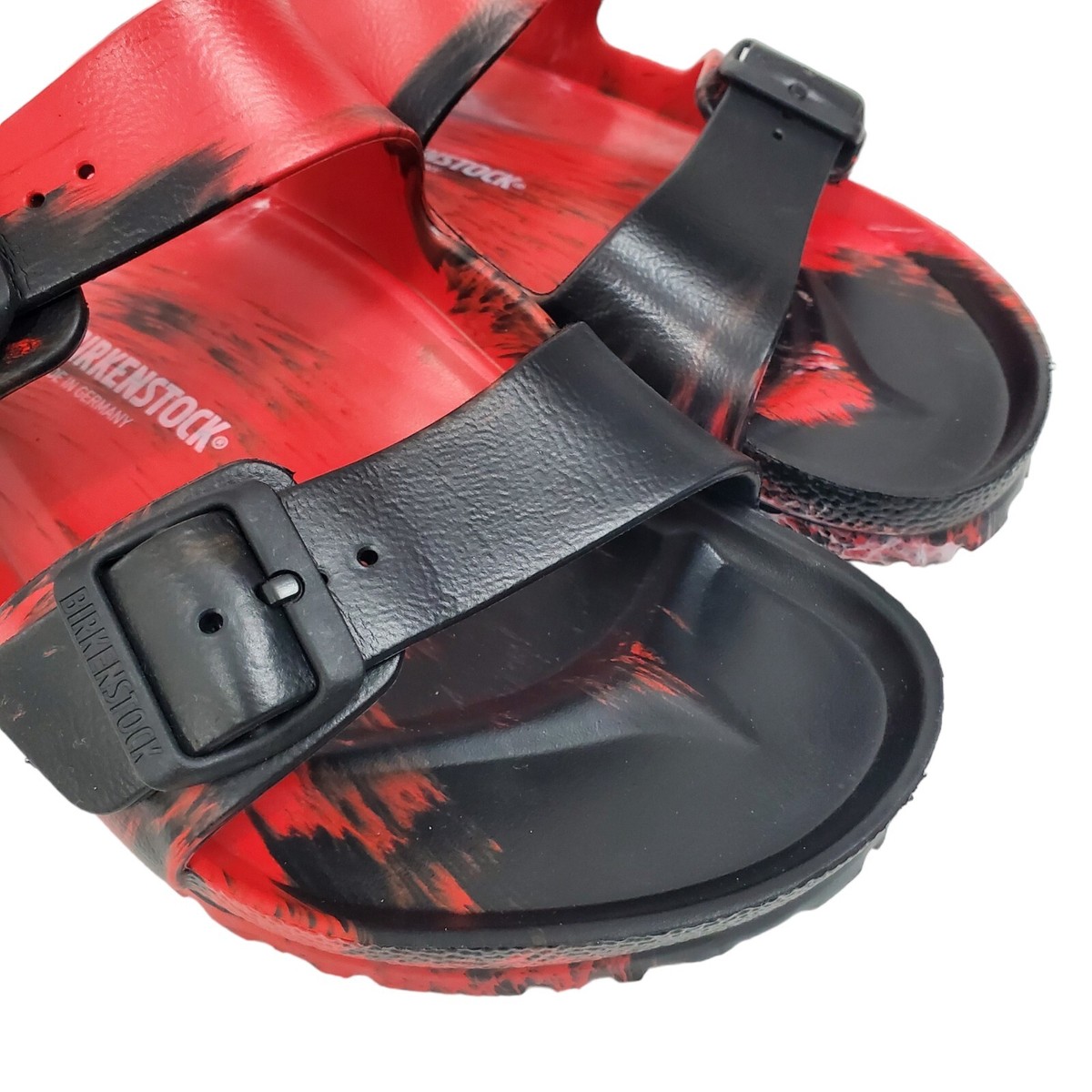 BIRKENSTOCK Sandals Slides Mens Size 10 43 280 Red Black  display picture 2