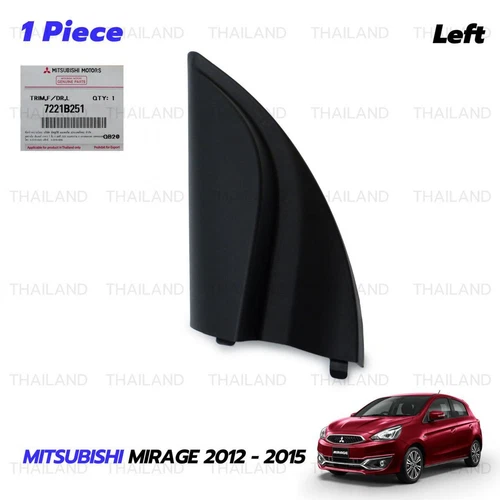 Left Front Door Mirror Inner Corner Panel Trim For Mitsubishi Mirage 2013 - 2018