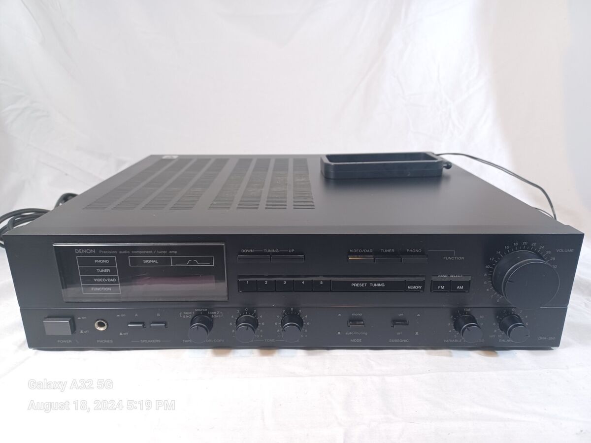 Vintage DENON DRA-350 Integrated Stereo Reciever Made In Vintage DENON DRA-350 Integrated Stereo Reciever Made In