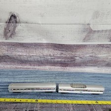 Vintage H.O Train Car Amtrak passenger observation Train car silver, red,  Blue
