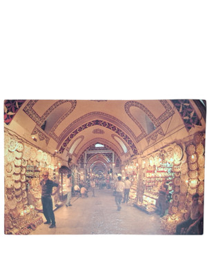 Istanbul Großer Basar Türkei Vintage Postkarte Turkie Turkish Sammlerstück