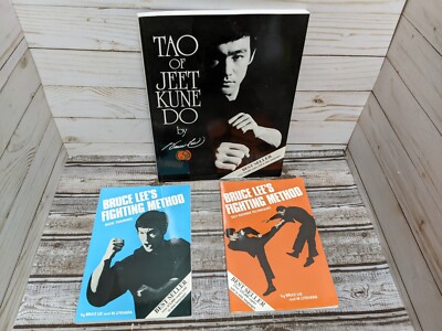 3 Bruce Lee Fighting Method Jeet June Do Self Defense Book Lot