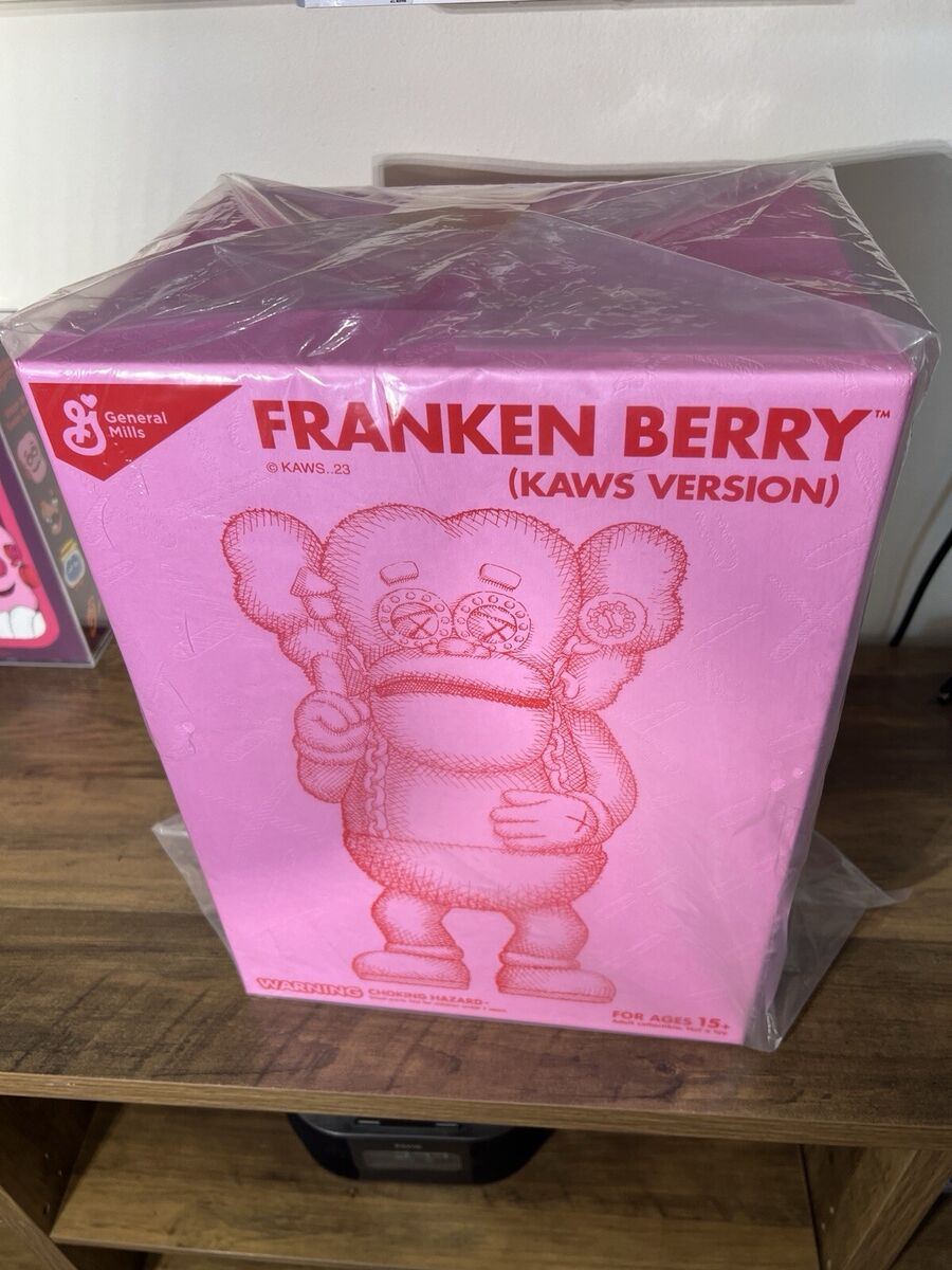Sealed Kaws x General Mills Franken Berry Figure BRAND NEW Sealed Kaws x General Mills Franken Berry Figure BRAND NEW