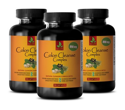 stomach ulcer - COLON CLEANSE COMPLEX - colon cleanse - 3 Bottles 270 Capsules