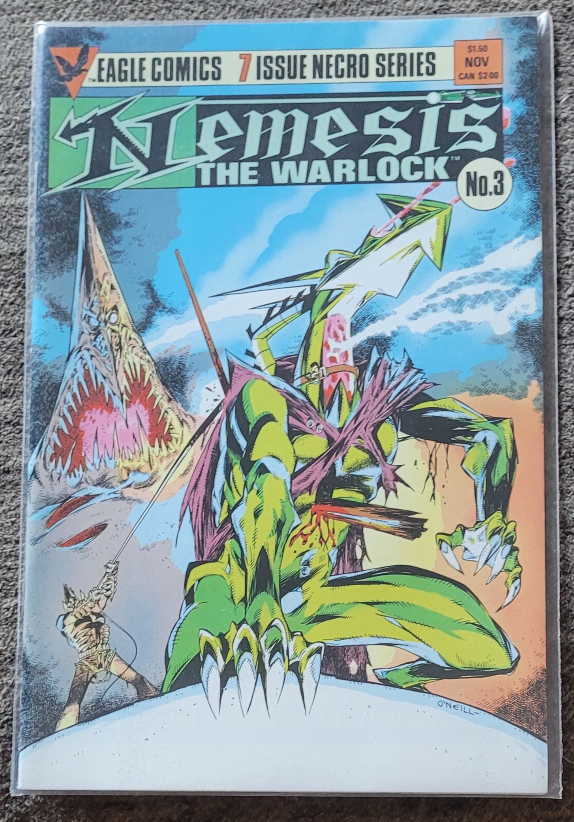 Eagle Comics Nemesis The Warlock #3 - 1984 - In Very Good Condition 