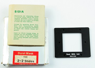 Durst ''Sidia'' 2x2'' (5x5cm) 35mm Slide Mask for Durst M601 Enlarger In Box