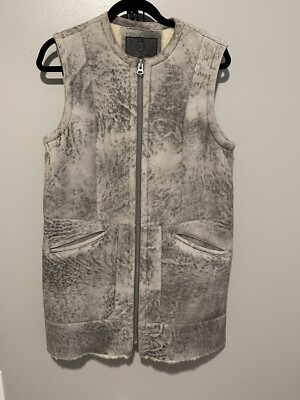 alexander mcqueen women 100% sheep skin vest