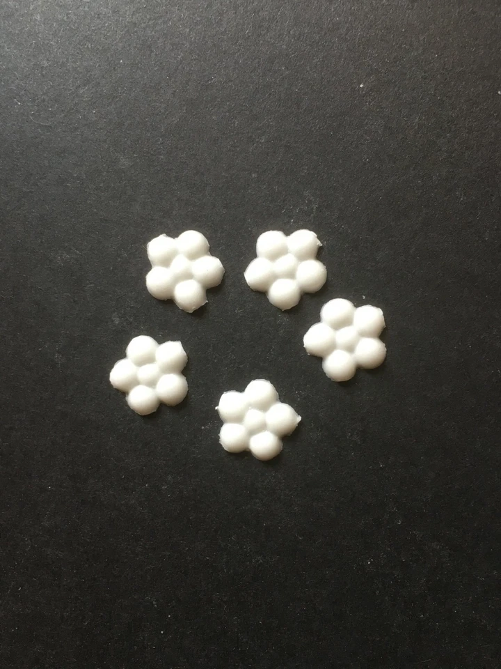 MARKENLOS Verzierwachs Blumenranke weiß Kerzenwachs Wachsdekor Borte Wachs Wachskerze