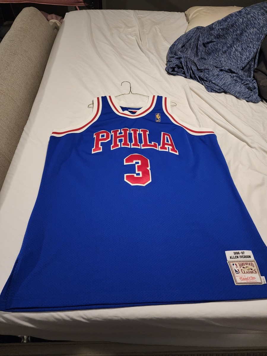 100% Authentic Mitchell & Ness 96-97 Allen Iverson 76ers Jersey Sz