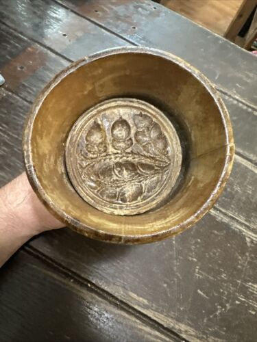 Antique Primitive Wooden Butter Mold - Picture 4 of 4