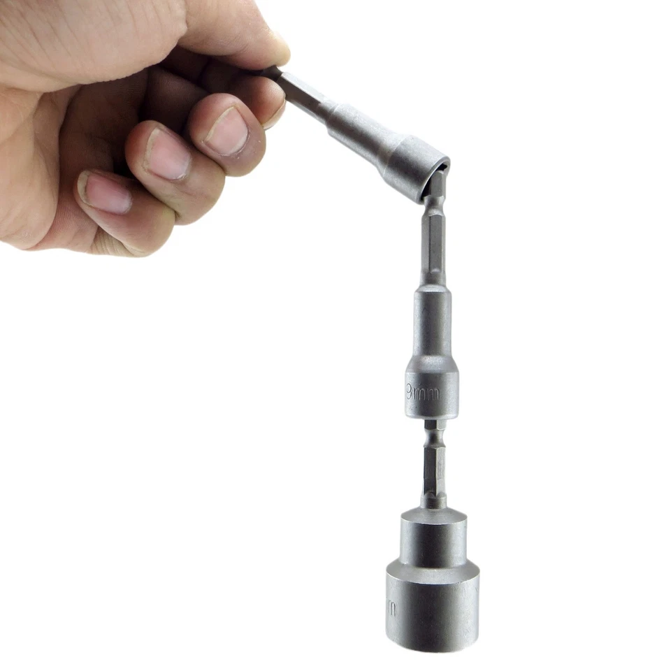 10 Pcs Hex Magnetic Nut Driver Socket Set Metric Impact Drill Bits Accessories - Image 2 of 4