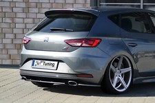Bi Heckansatz Heckdiffuser (Mittelteil) aus ABS für Seat Leon 3, 5F Cupra / R