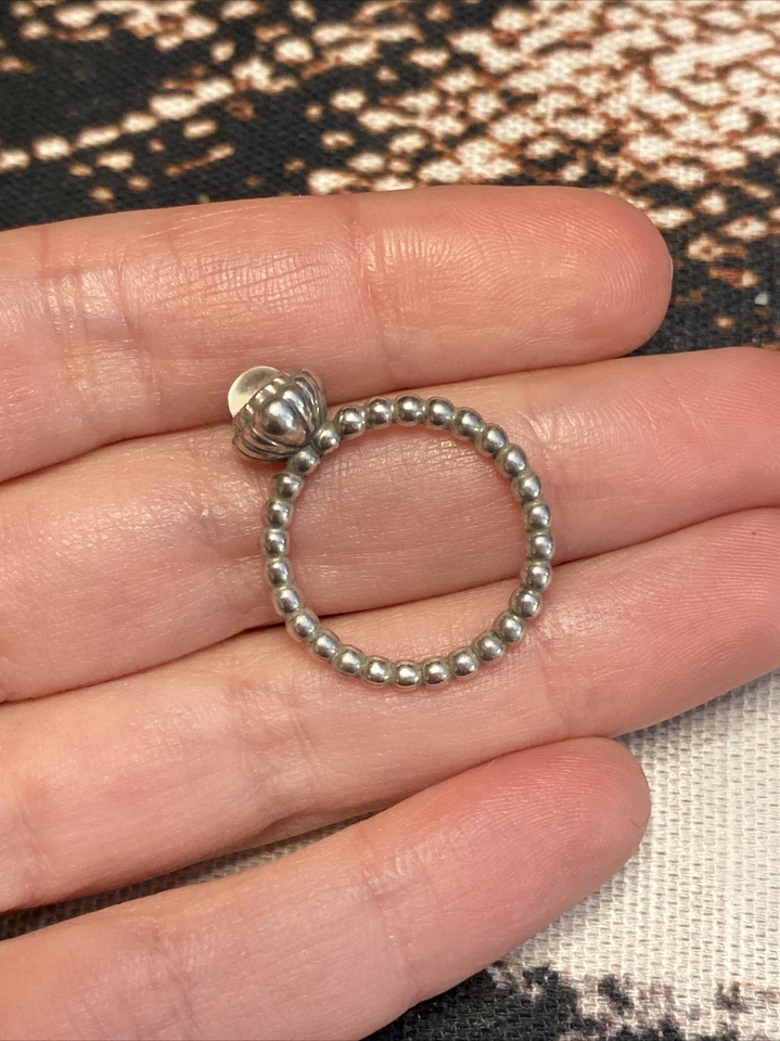 Pandora Anello con pietra natale Aprile 190854BK-54 Crystal Rock Birthday Ring - Immagine 4 di 4