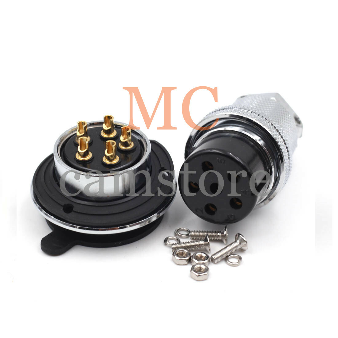 xenosurfboard 5プラグ GX30-5 5 Pin Screw Type Electrical Socket Connector Aviation