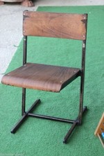 SEDIA D'EPOCA PER BANCO DI SCUOLA MATERNA / SEDIOLINA ANNI '60 PER BAMBINO 
