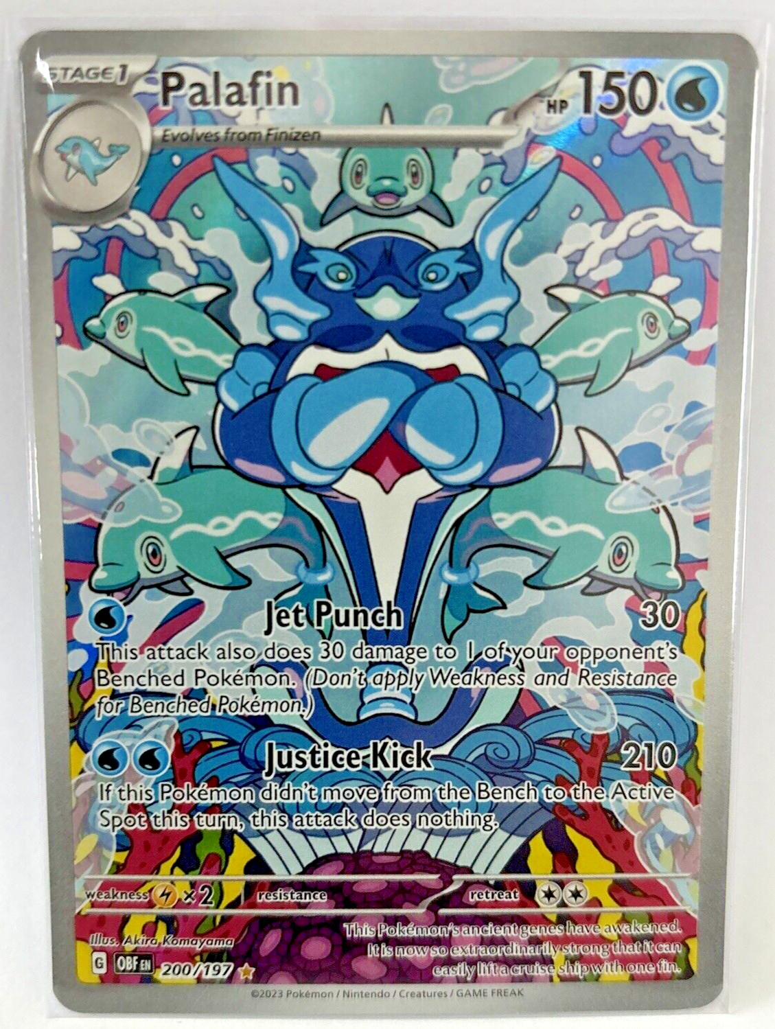 SV03: Obsidian Flames - Palafin Illustration Rare 200/197 - NM/M Pokemon TCG
