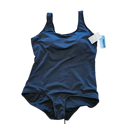 Sporti Conservative Women Leg One Piece Swimsuit Sz 18
