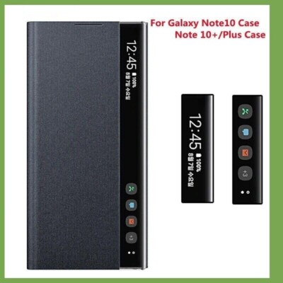 For Samsung Galaxy Note 10/10+ Fashion Smart View Mirror Flip Leather Cover Case