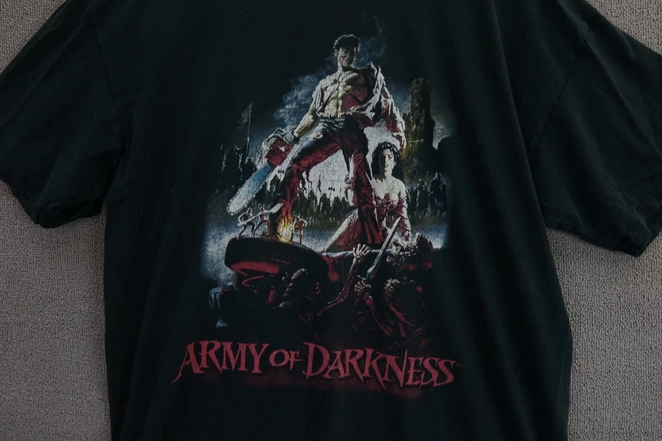 ORIGINAL Vintage Army of Darkness Movie Promo T-Shirt XL Evil Dead Horror - Image 2 of 4