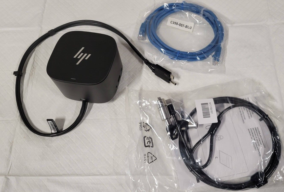 HP Thunderbolt Dock 230W G2 HSN-IX01 3VL19AV#ABA + Lock Cable - No