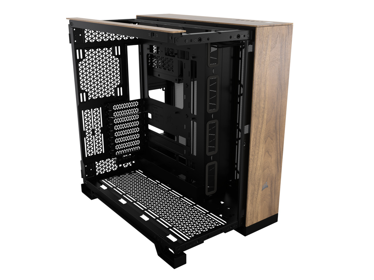 Двухкамерный корпус для ПК CORSAIR 6500X Mid-Tower черныйорех CC-9011282-WW
