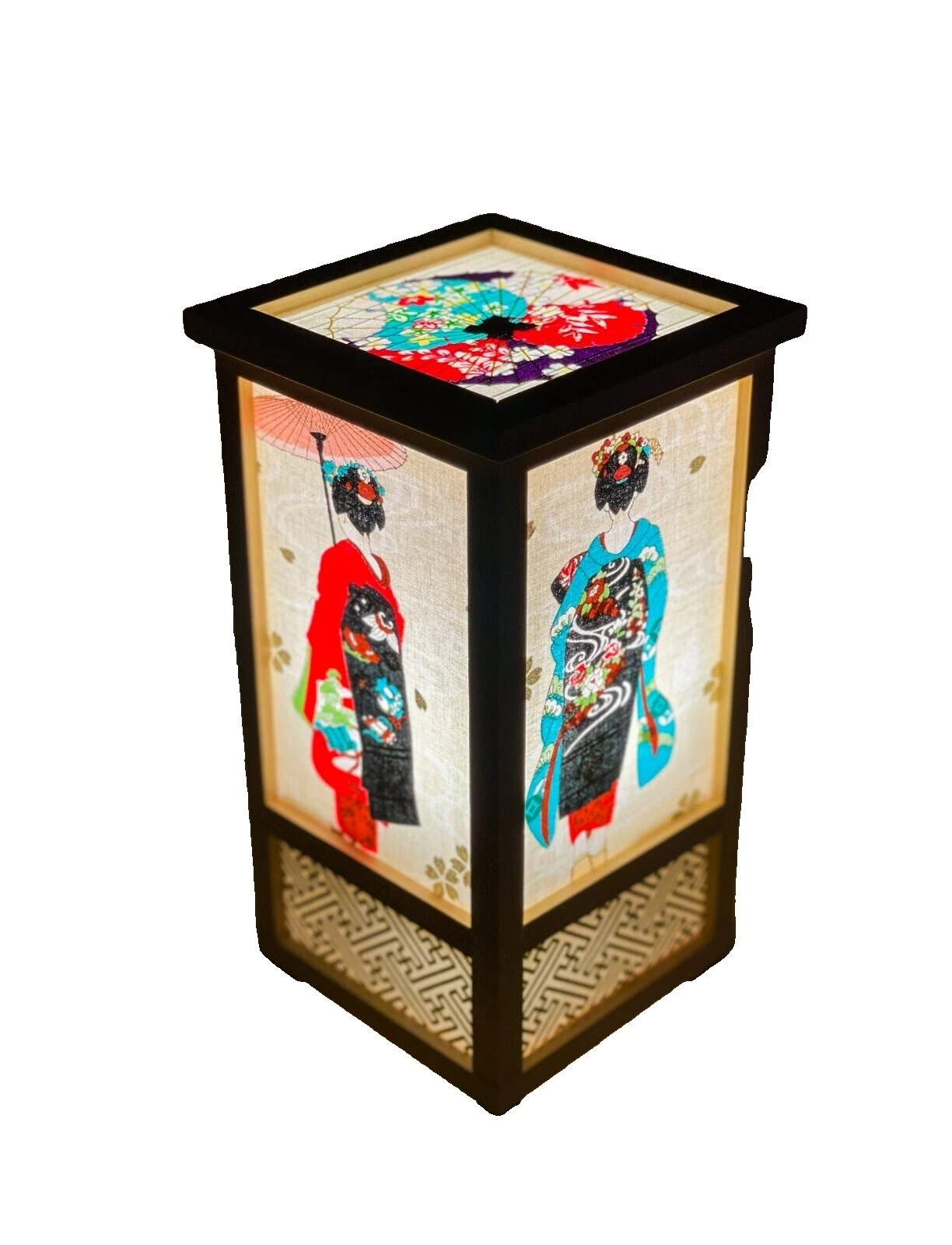 Lámparas de mesa de madera hechas a mano