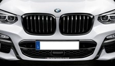 BMW Genuine Pair X3 X4 G01 G02 M Performance Black Kidney Grilles 8469959 / 960