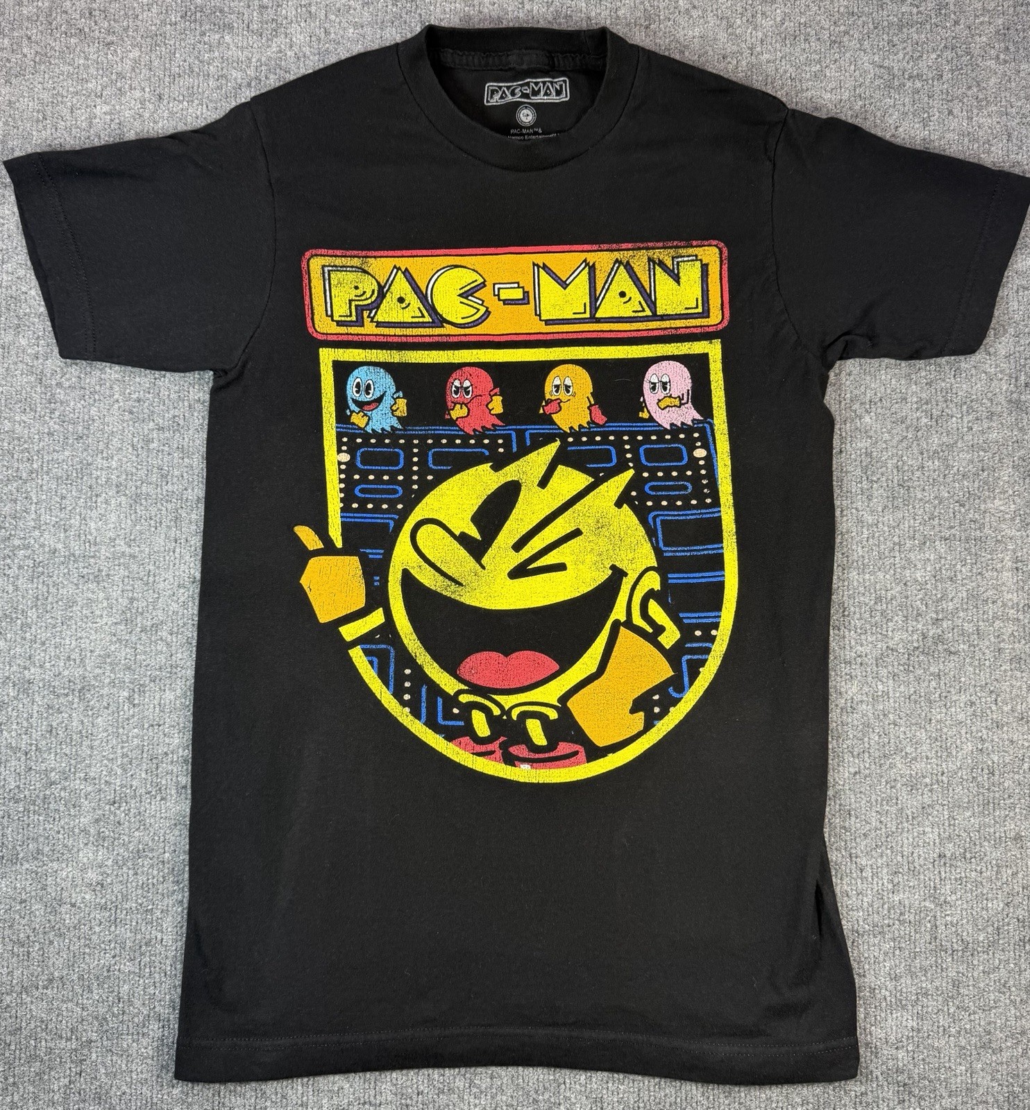 VINTAGE STYLE PAC-MAN PACMAN GHOSTS Video Game T-Shirt Small