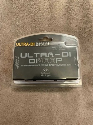 Behringer Ultra-DI DI400P Passive 1CH DI Box Ground Lift XLR 1/4'' I/O - NEW