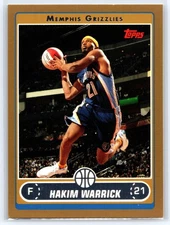 Hakim Warrick 2006-07 Topps #92 Gold /500 Memphis Grizzlies