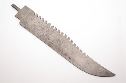 Vtg 1986 Parker Edwards USA (Sterile) Fixed Damascus Bowie Knife Blade Blank #12