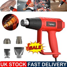 2000W Electronic Heat Gun Hot Air Gun Dual Temperature Paint Stripper+Nozzles