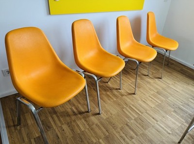 Vintage Stühle O. F. Pollak ORLY   70er Orange SULO W.Germany Designklassiker