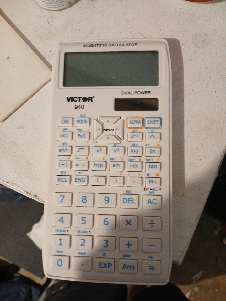 Victor 940 Advanced Scientific Calculator 10-Digit Dual Power 2 Line - Image 4 of 4