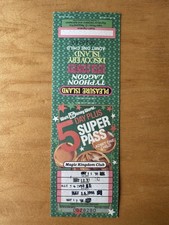 Vintage 1991 Walt Disney World 5 Day Super Pass Magic Kingdom Child Ticket
