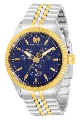 TechnoMarine Unisex TM-719004 Sea Dream Two-Tone 42 mm Blue Dial