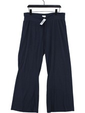 Hush Women's Sports Bottoms UK 16 Blue Cotton