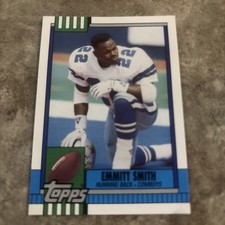 EMMITT SMITH ROOKIE CARD 1990 Topps Traded #27T VINTAGE  RC Dallas Cowboys Mint. rookie card picture